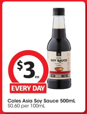 Coles Asia Soy Sauce 500mL