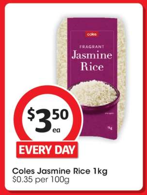 Coles Jasmine Rice 1kg