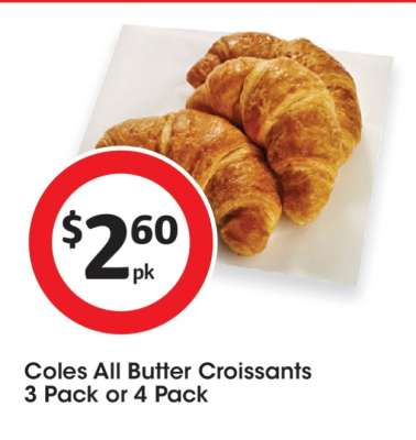 Coles All Butter Croissants