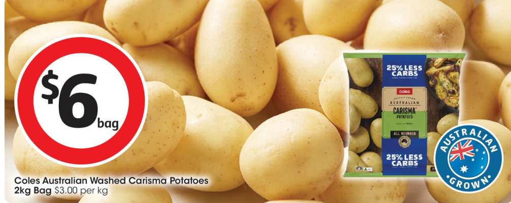 Coles Australian Washed Carisma Potatoes