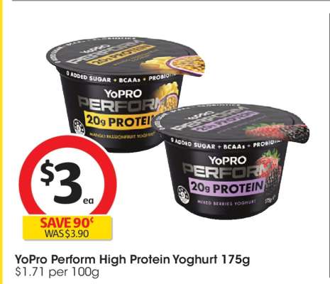 YoPRO Perform High Protein Yoghurt 175g