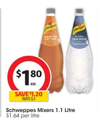 Schweppes Mixers 1.1 Litre