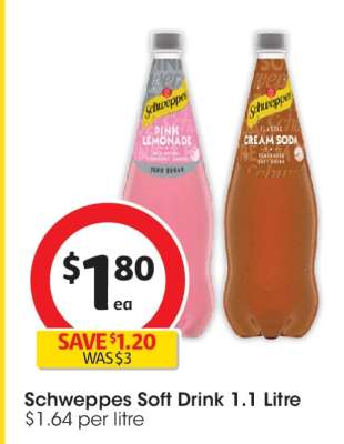 Schweppes Soft Drink 1.1 Litre