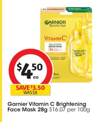 Garnier Vitamin C Brightening Face Mask 28g