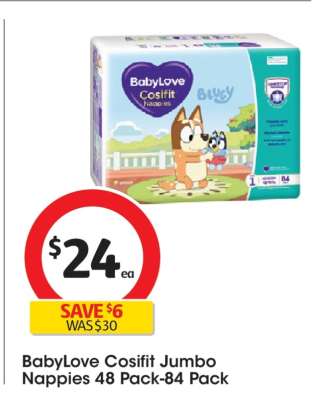 BabyLove Cosifit Jumbo Nappies 48 Pack-84 Pack