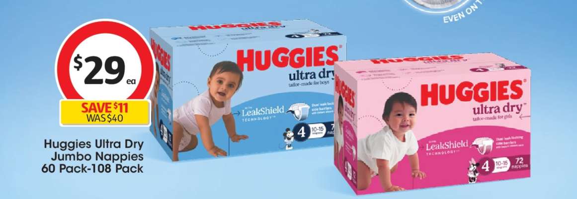 Huggies Ultra Dry Jumbo Nappies