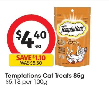 Temptations Cat Treats 85g