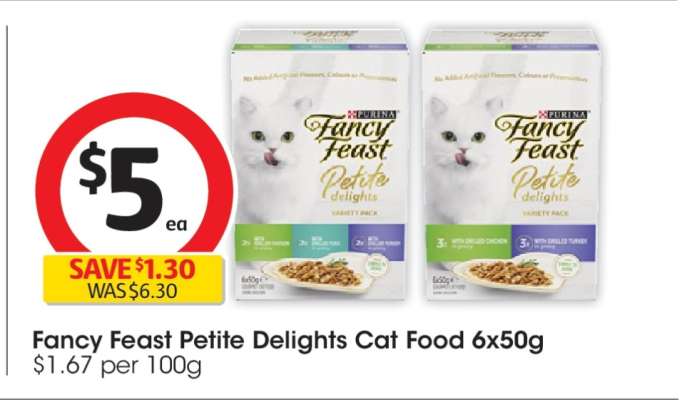 Fancy Feast Petite Delights Cat Food 6x50g