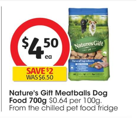 Nature's Gift Meatballs Dog Food 700g