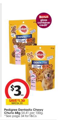 Pedigree Dentastix Chewy Chunx 68g
