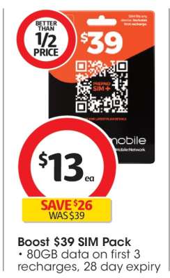 Boost $39 SIM Pack