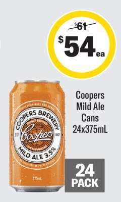 Coopers Mild Ale Cans