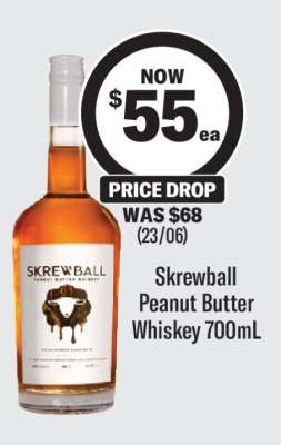 Skrewball Peanut Butter Whiskey 700mL