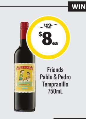Friends Pablo & Pedro Tempranillo 750mL