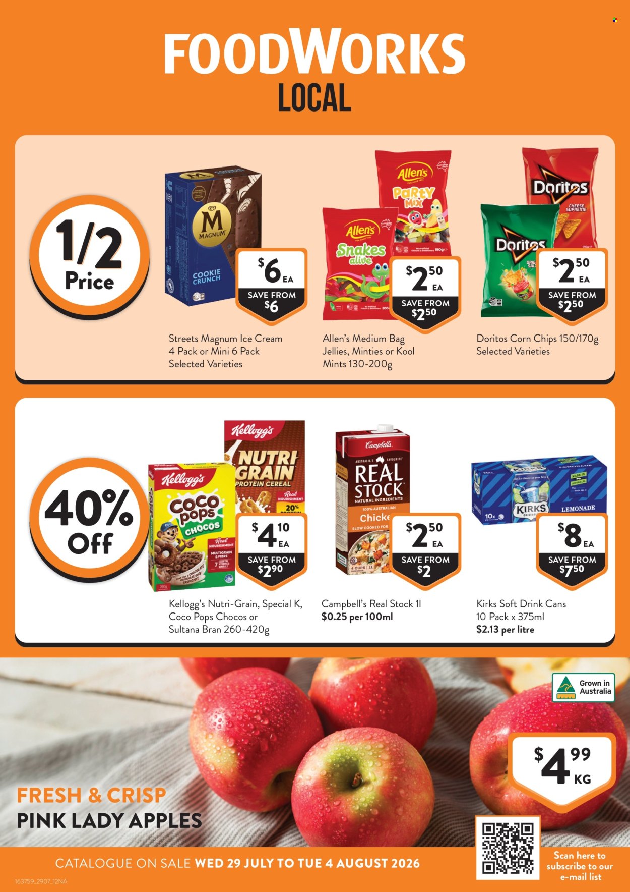 Foodworks catalogue - 29.7.2026 - 4.8.2026. Page 1