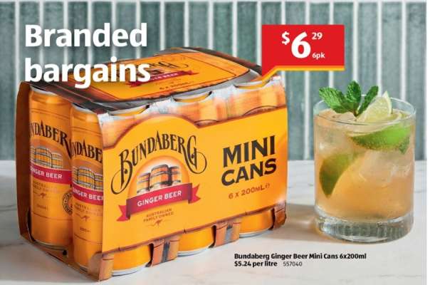 Bundaberg Ginger Beer Mini Cans