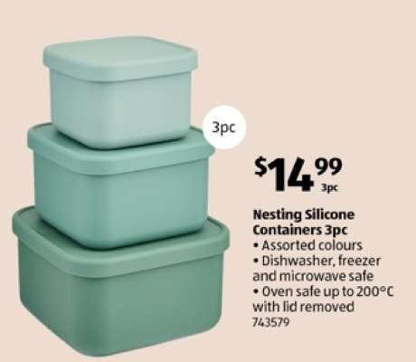 Nesting Silicone Containers 3pc