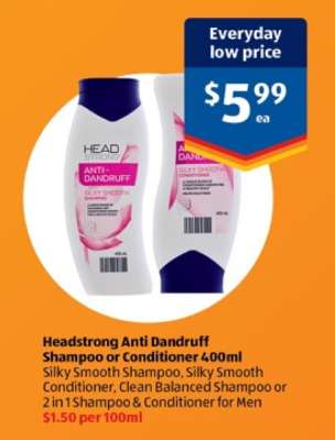 Headstrong Anti Dandruff Shampoo or Conditioner 400ml