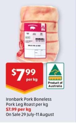 Ironbark Pork Boneless Pork Leg Roast