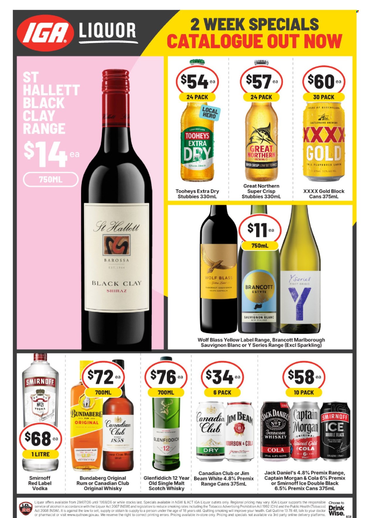IGA LIQUOR catalogue - 29.7.2026 - 11.8.2026. Page 1