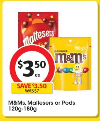 M&Ms, Maltesers or Pods