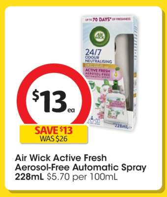 Air Wick Active Fresh Aerosol-Free Automatic Spray