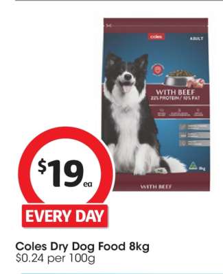 Coles Dry Dog Food 8kg