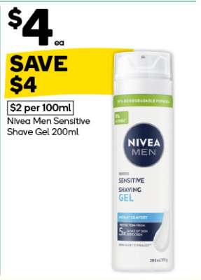 Nivea Men Sensitive Shave Gel 200ml