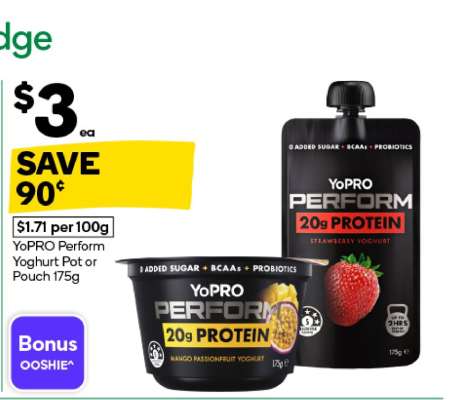 YoPRO Perform Yoghurt Pot or Pouch 175g