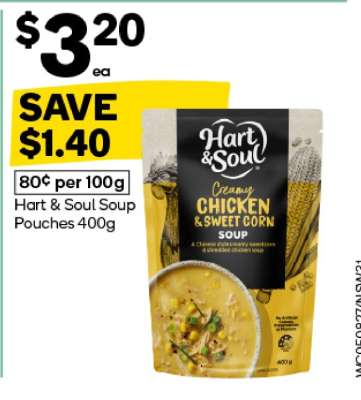 Hart & Soul Soup Pouches 400g