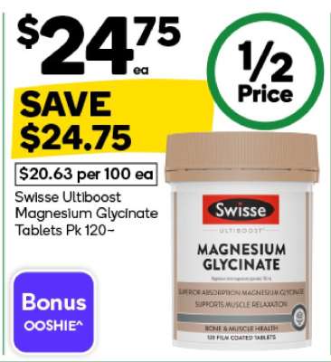 Swisse Ultiboost Magnesium Glycinate Tablets Pk 120#