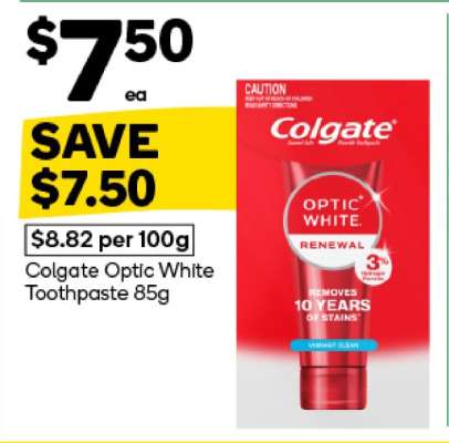 Colgate Optic White Toothpaste 85g