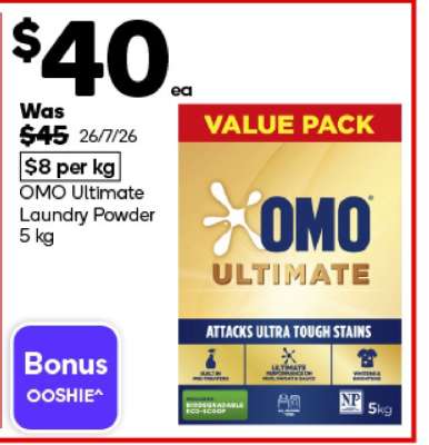 OMO Ultimate Laundry Powder 5 kg