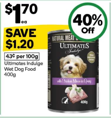 Ultimates Indulge Wet Dog Food 400g