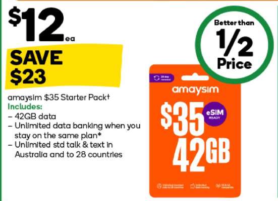 amaysim $35 Starter Pack
