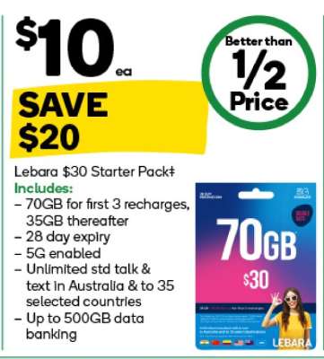 Lebara $30 Starter Pack