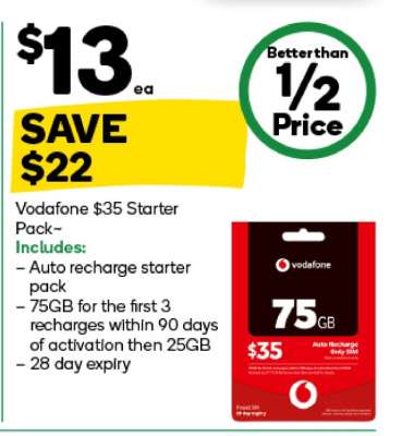 Vodafone $35 Starter Pack