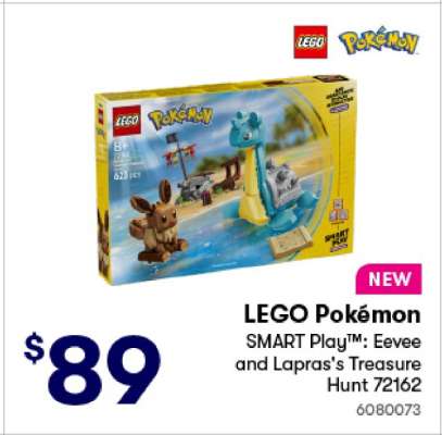 LEGO Pokémon SMART Play™: Eevee and Lapras's Treasure Hunt 72162