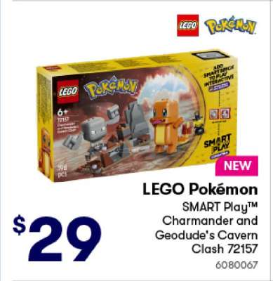 LEGO Pokémon SMART Play™ Charmander and Geodude's Cavern Clash 72157