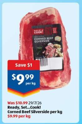 Ready, Set...Cook! Corned Beef Silverside per kg