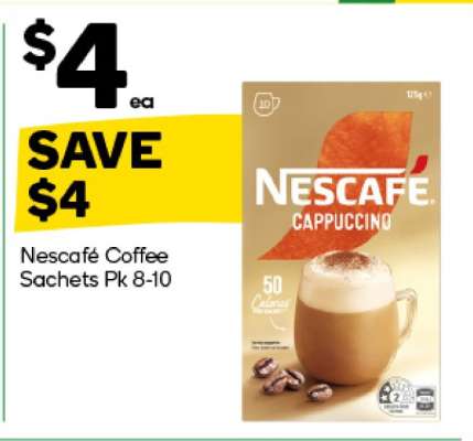 Nescafe Coffee Sachets Pk 8-10