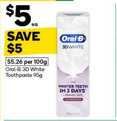 Oral-B 3D White Toothpaste 95g