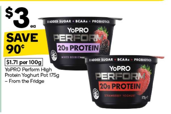 YoPRO Perform High Protein Yoghurt Pot 175g
