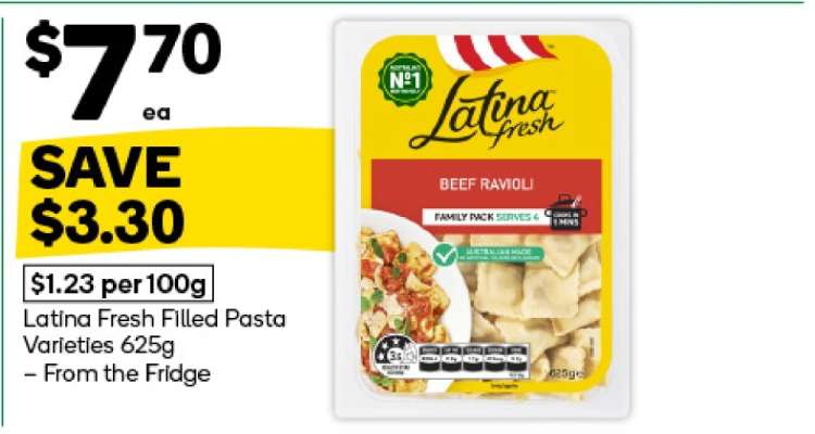 Latina Fresh Filled Pasta Varieties 625g