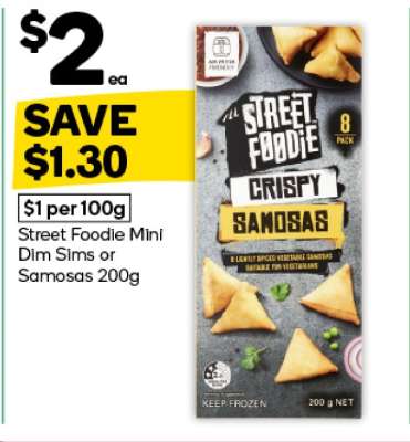 Street Foodie Mini Dim Sims or Samosas 200g