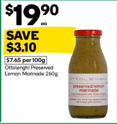 Ottolenghi Preserved Lemon Marinade 260g