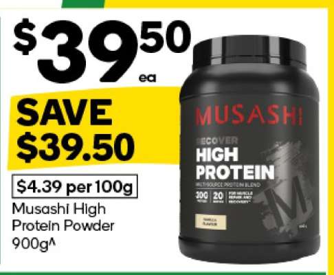 Musashi High Protein Powder 900g
