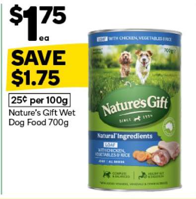 Nature's Gift Wet Dog Food 700g