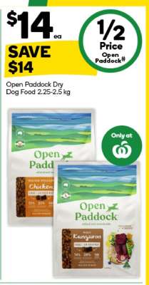 Open Paddock Dry Dog Food 2.25-2.5 kg