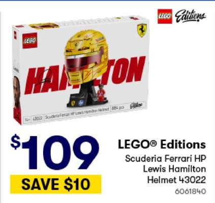 LEGO® Editions Scuderia Ferrari HP Lewis Hamilton Helmet 43022